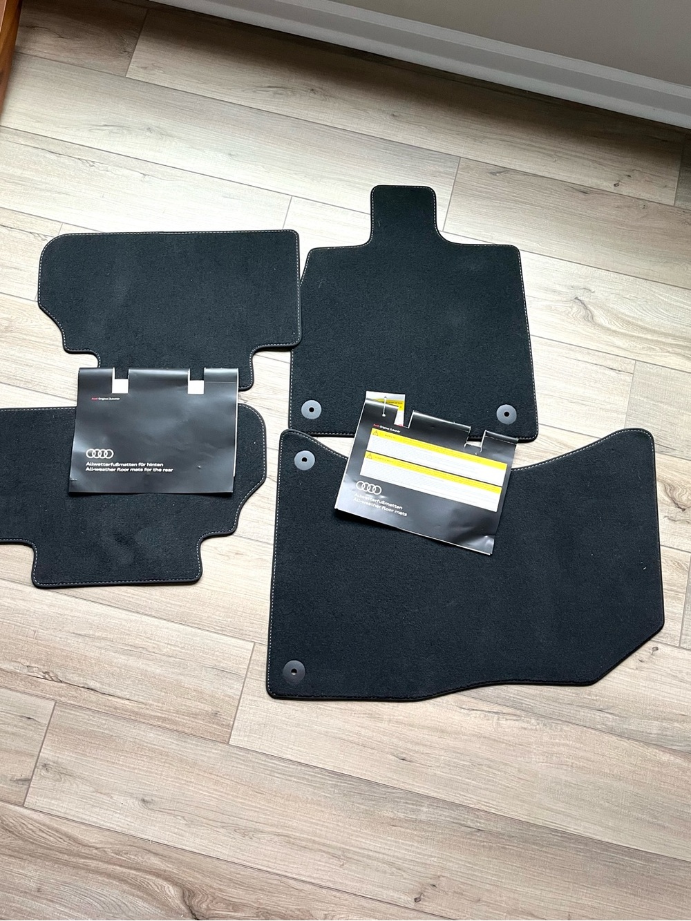 New OEM Audi Q5 (2018-24) Carpet Floor Mats- 4-Piece